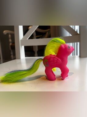 VTG My Little Pony G1 Baby Palm Tree Y Paradise Baby Ponies 1987 MLP neon